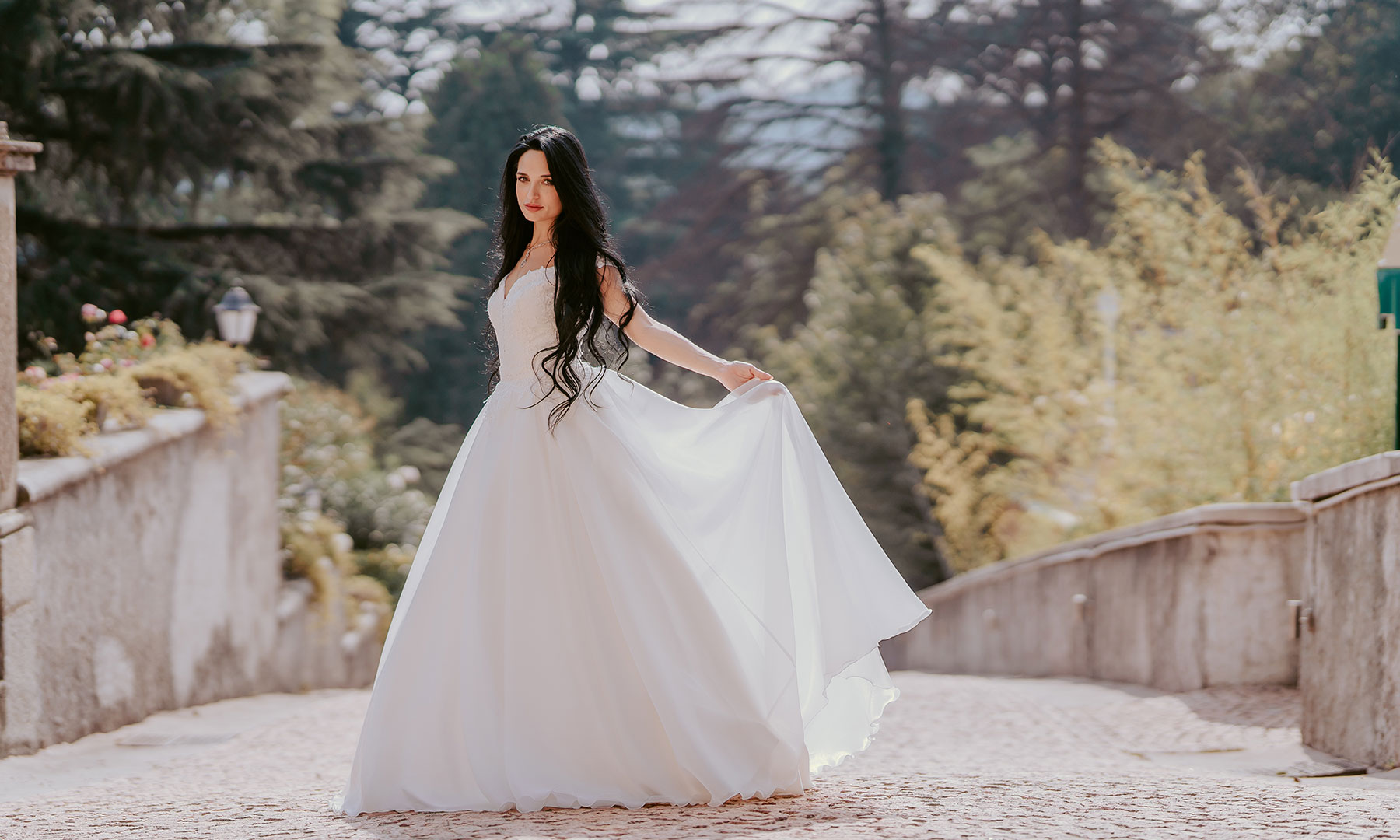 Abito sposa trasparente ricamato - collezione Princess
